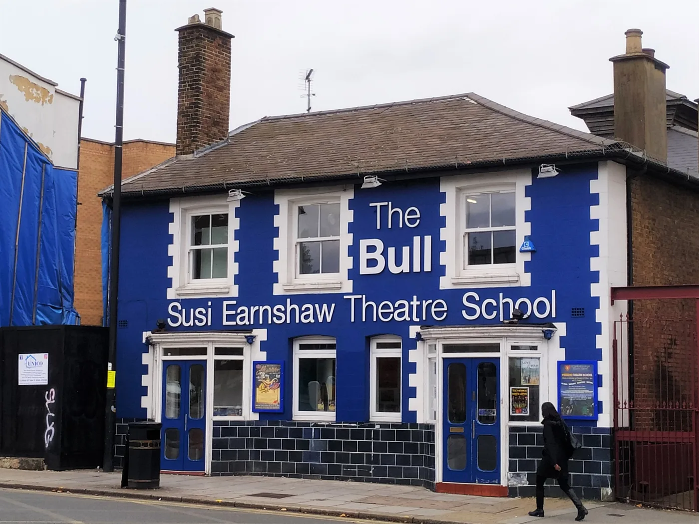 The Bull on Barnet High Street, home of Susi Earnshaw Theatre School, where Aladdin runs through December