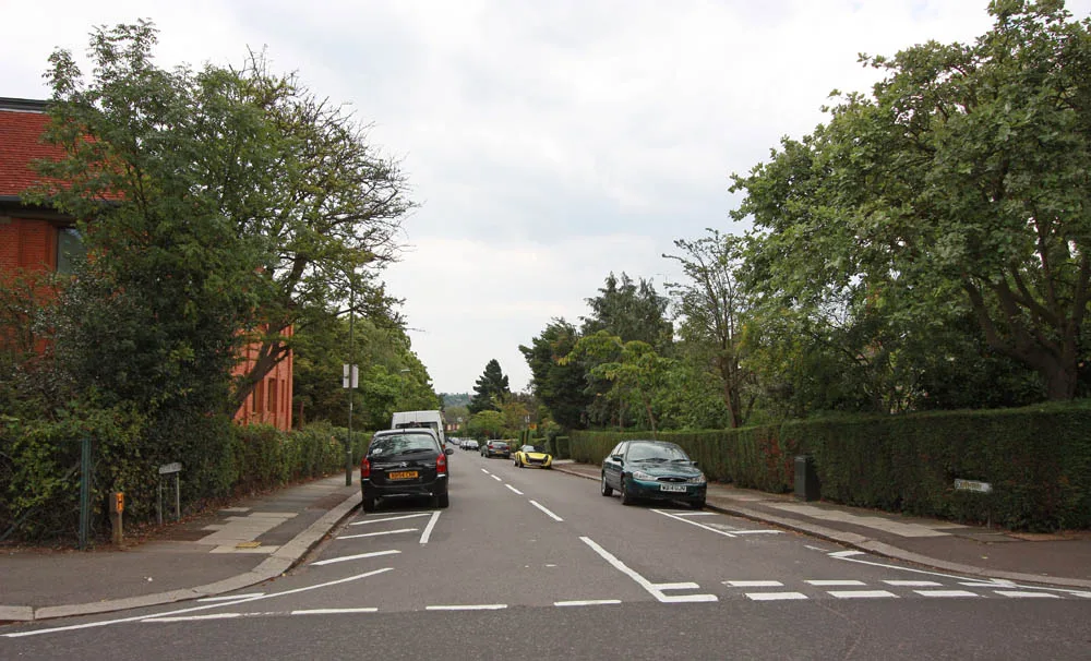 Southway in Hampstead Garden Suburb; the two schools share a site on Childs Way