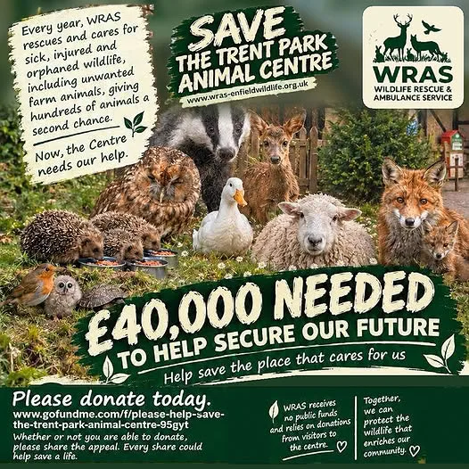 The Save the Trent Park Animal Centre appeal poster